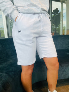 Unisex White Ott Shorts