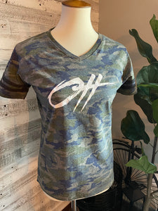 Green Camo Football Ot-tee